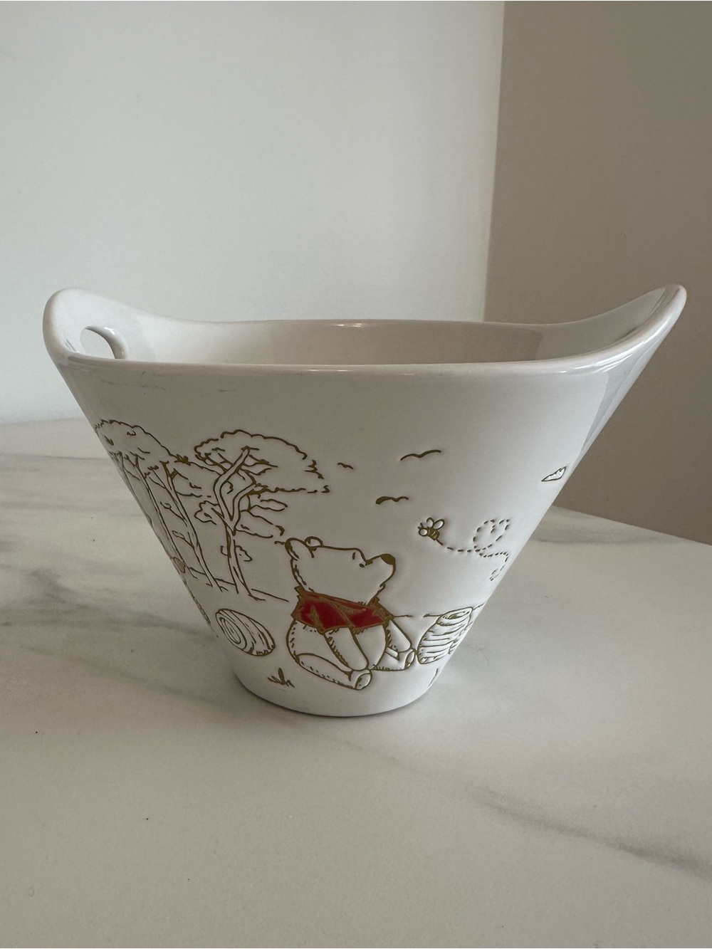 Disney Winnie The Pooh and Friends White Ceramic Ramen Bowl